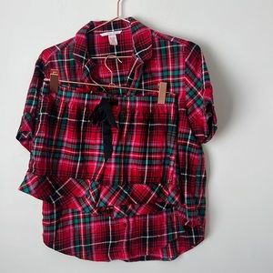 Victoria's Secret Red and Green Plaid Sleepwear Set